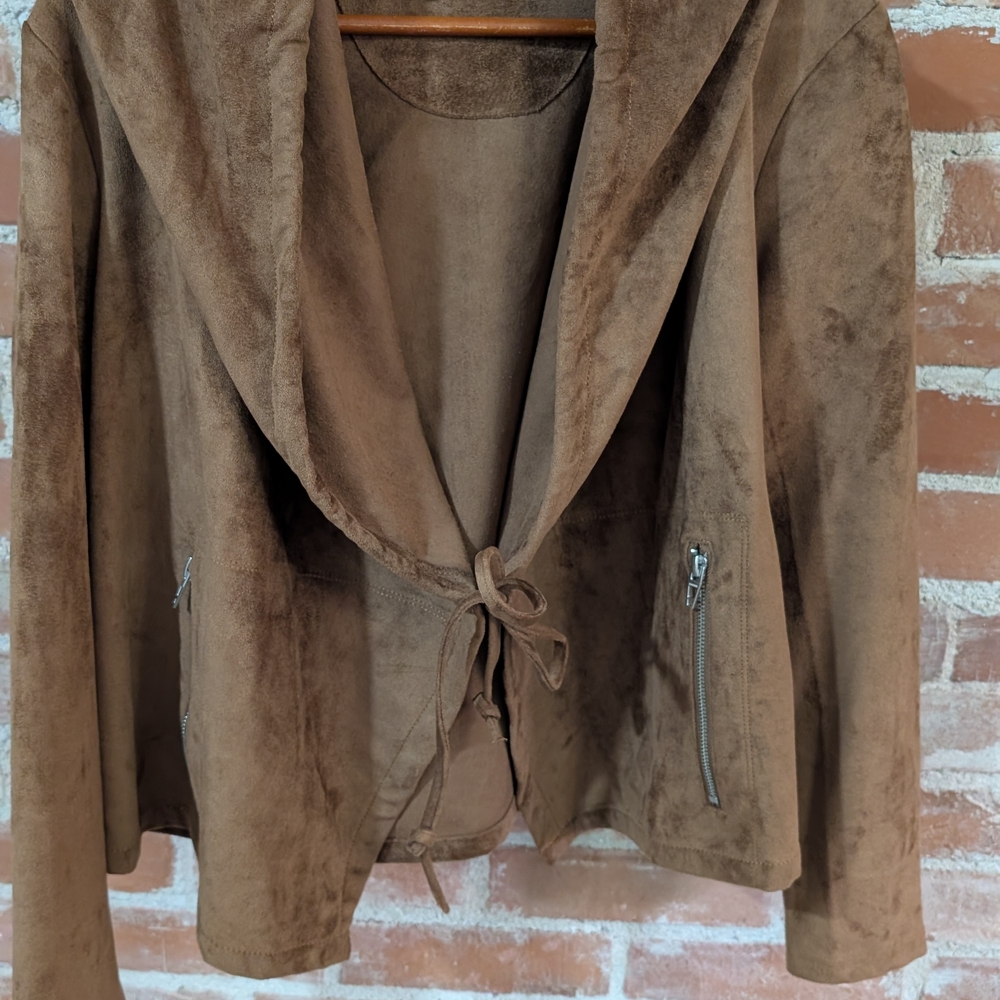 Brown Suede Women's Jacket